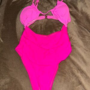 Vibrant Pink One-Piece Swimsuit